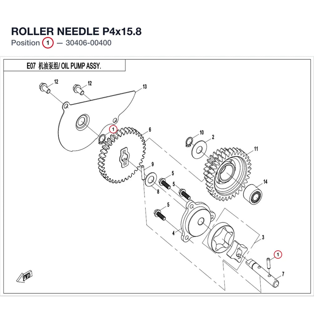 ROLLER NEEDLE P4x15.8 product image