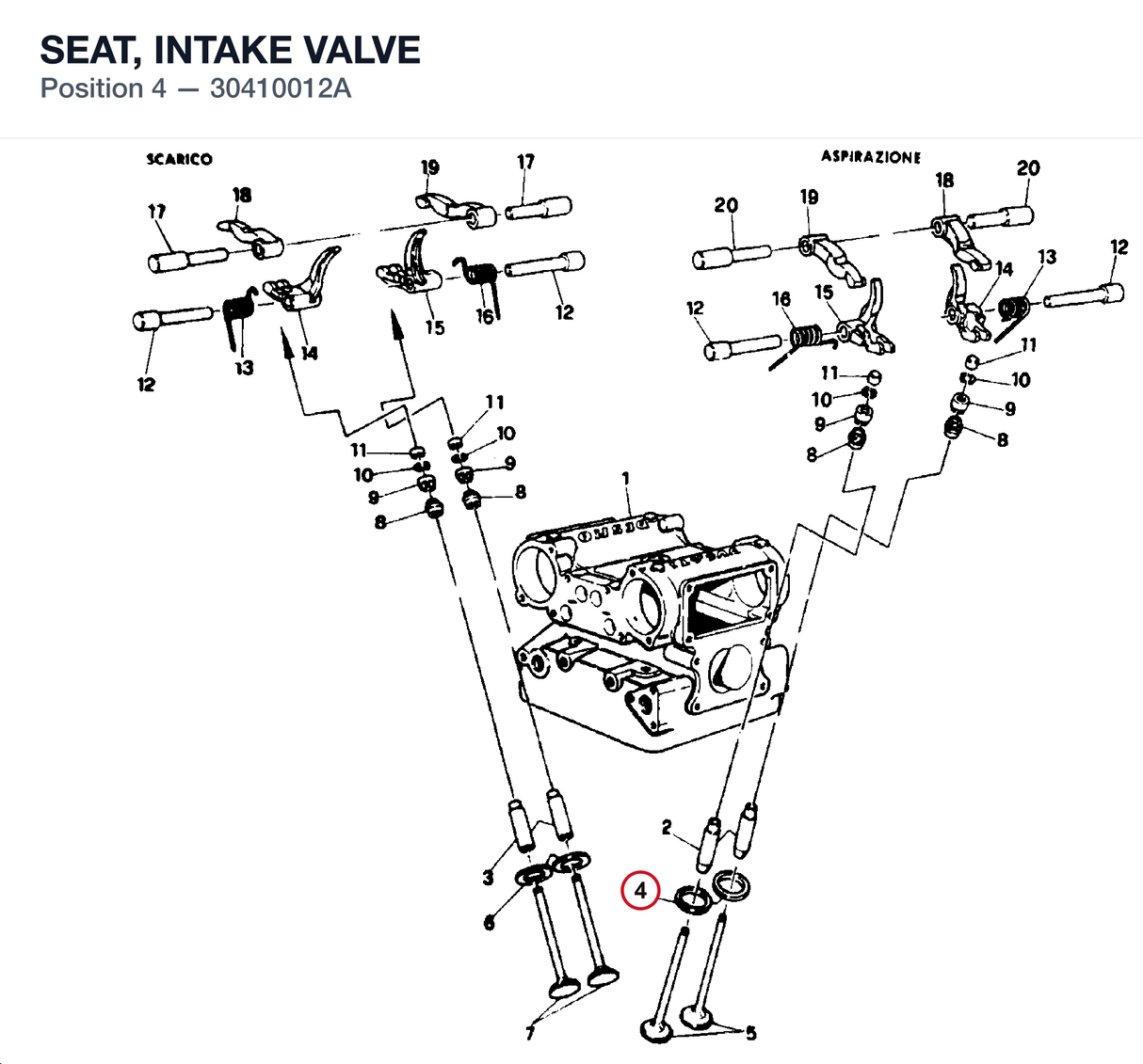SEAT, INTAKE VALVE