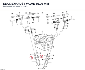SEAT, EXHAUST VALVE +0.06 MM