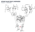 INTAKE VALVE SEAT, OVERSIZED
