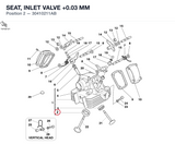 SEAT, INLET VALVE +0.03 MM