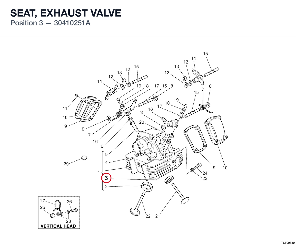 SEAT, EXHAUST VALVE