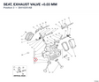 SEAT, EXHAUST VALVE +0.03 MM