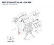 SEAT, EXHAUST VALVE +0.06 MM
