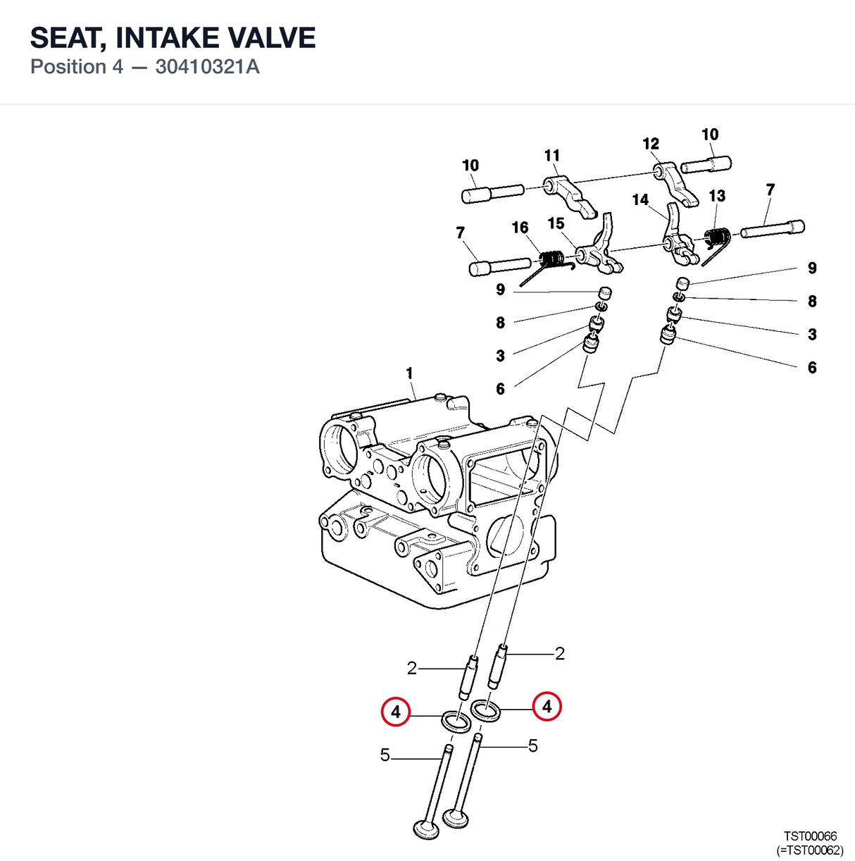 SEAT, INTAKE VALVE