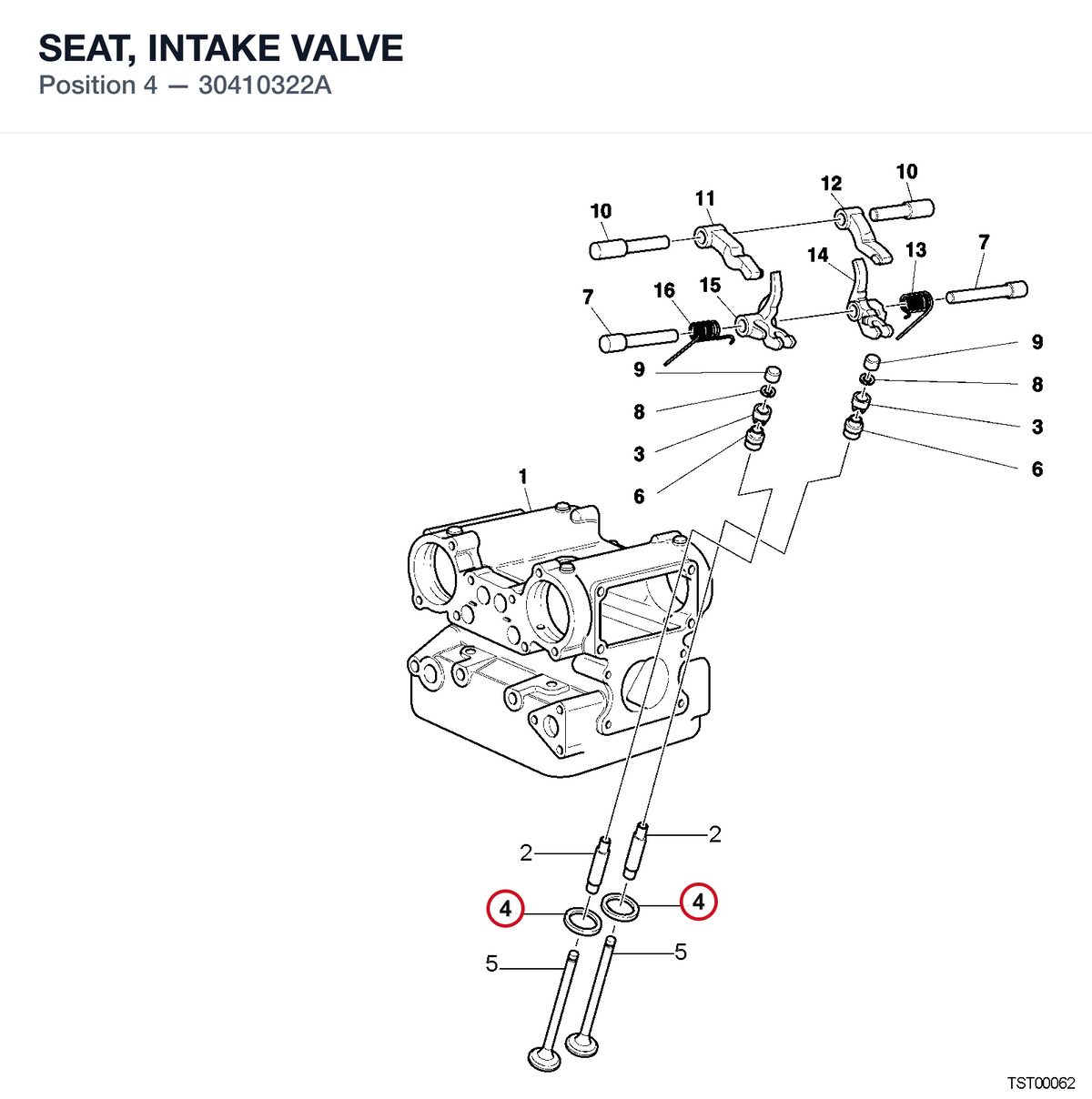 SEAT, INTAKE VALVE
