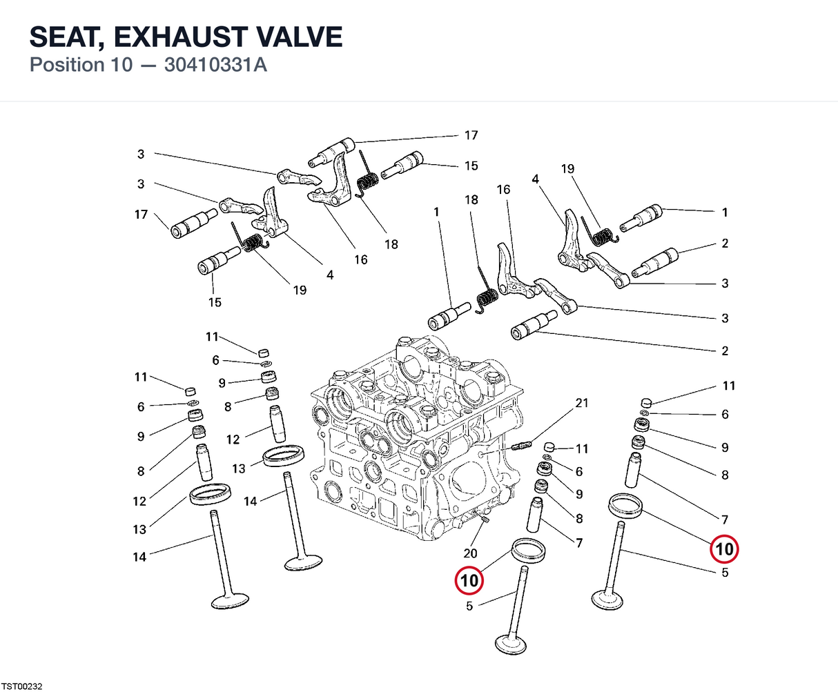 SEAT, EXHAUST VALVE