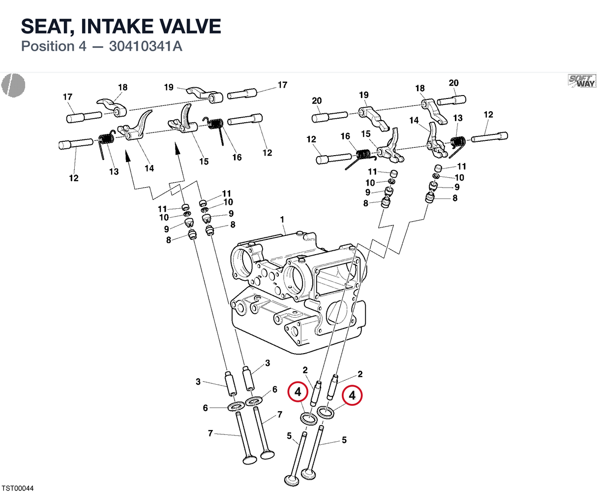 SEAT, INTAKE VALVE