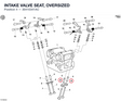 INTAKE VALVE SEAT, OVERSIZED