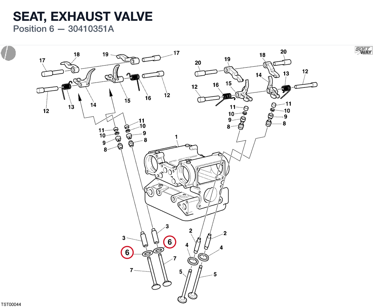 SEAT, EXHAUST VALVE