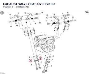 EXHAUST VALVE SEAT, OVERSIZED