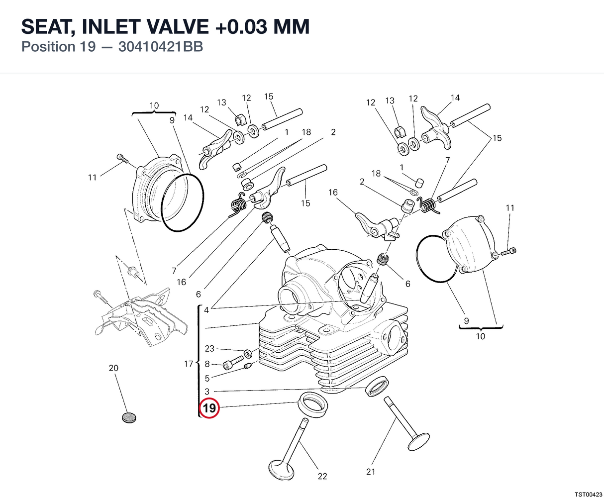 SEAT, INLET VALVE +0.03 MM
