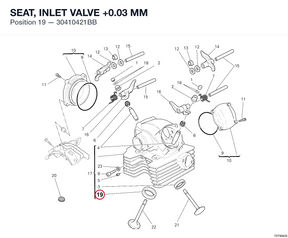 SEAT, INLET VALVE +0.03 MM