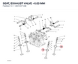 SEAT, EXHAUST VALVE +0.03 MM
