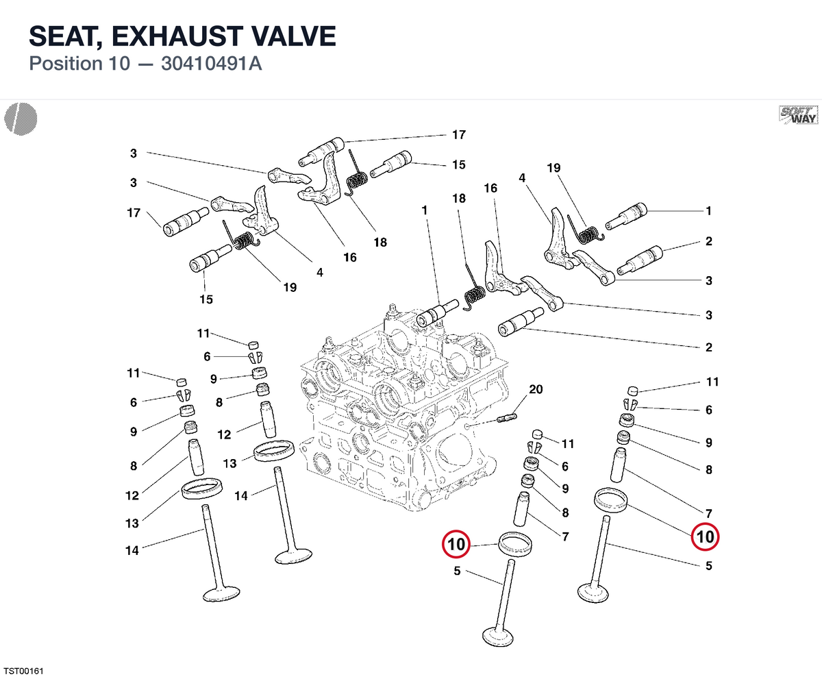 SEAT, EXHAUST VALVE
