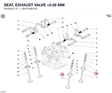 SEAT, EXHAUST VALVE +0.06 MM