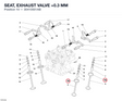 SEAT, EXHAUST VALVE +0.3 MM