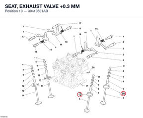 SEAT, EXHAUST VALVE +0.3 MM