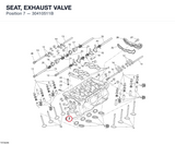 SEAT, EXHAUST VALVE