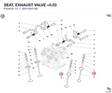 SEAT, EXHAUST VALVE +0.03
