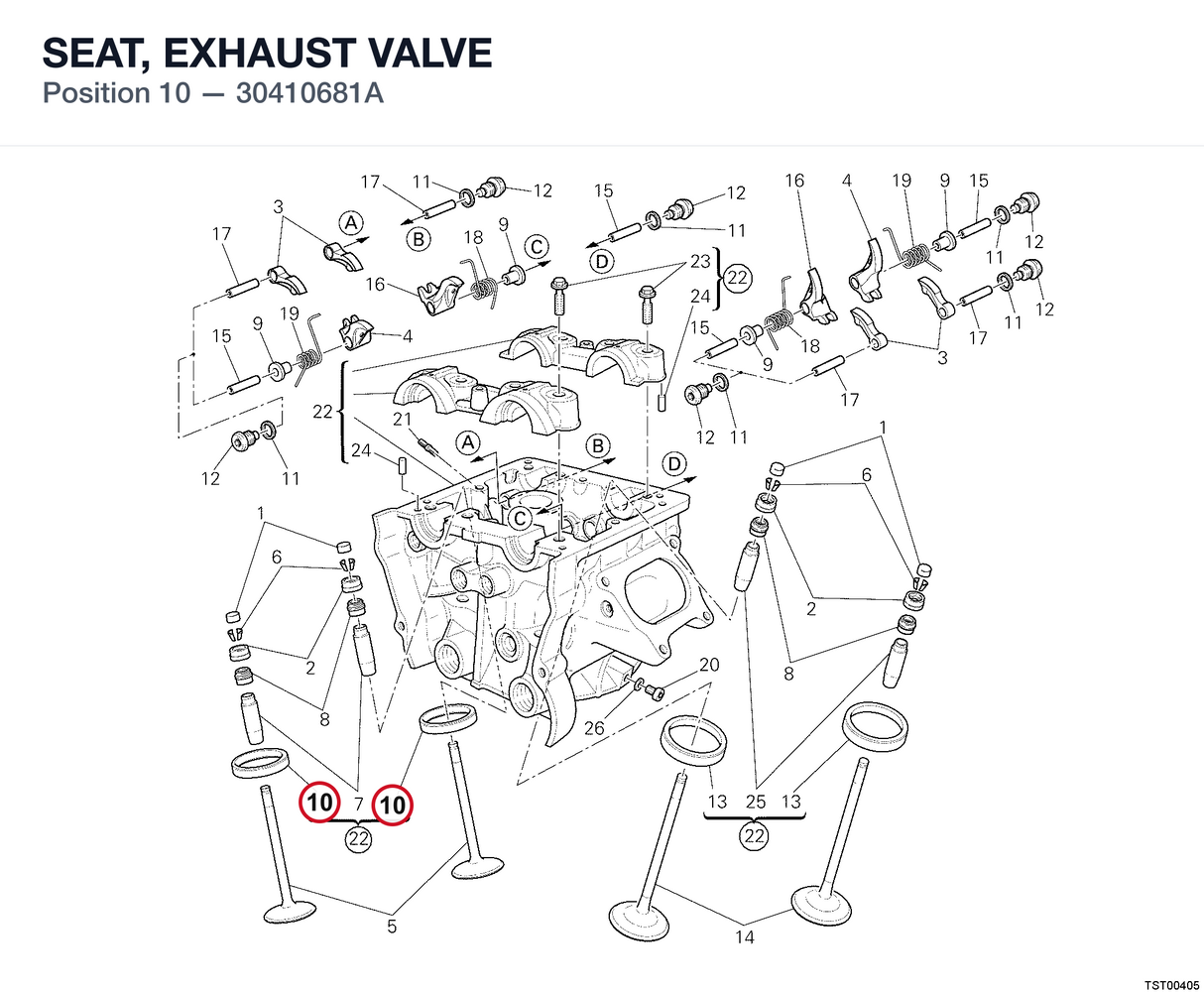 SEAT, EXHAUST VALVE