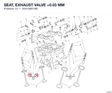 SEAT, EXHAUST VALVE +0.03 MM