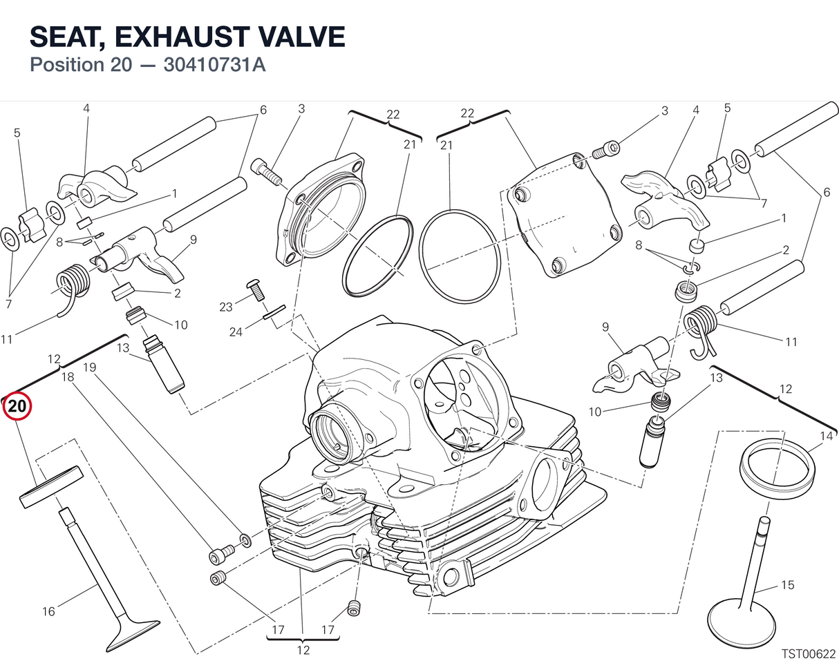 SEAT, EXHAUST VALVE