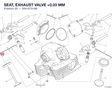 SEAT, EXHAUST VALVE +0.03 MM
