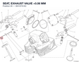 SEAT, EXHAUST VALVE +0.06 MM