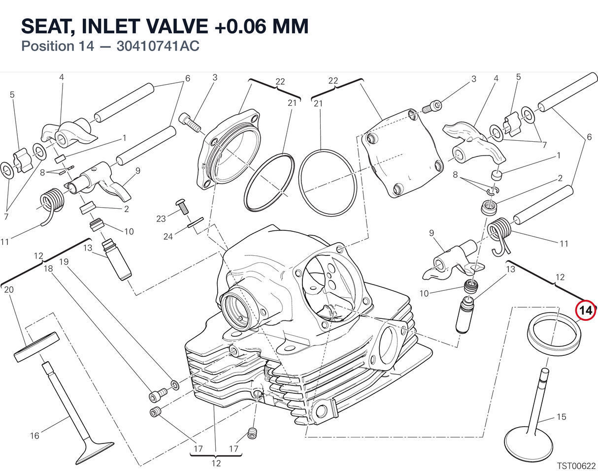 SEAT, INLET VALVE +0.06 MM