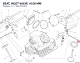 SEAT, INLET VALVE +0.06 MM