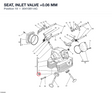 SEAT, INLET VALVE +0.06 MM