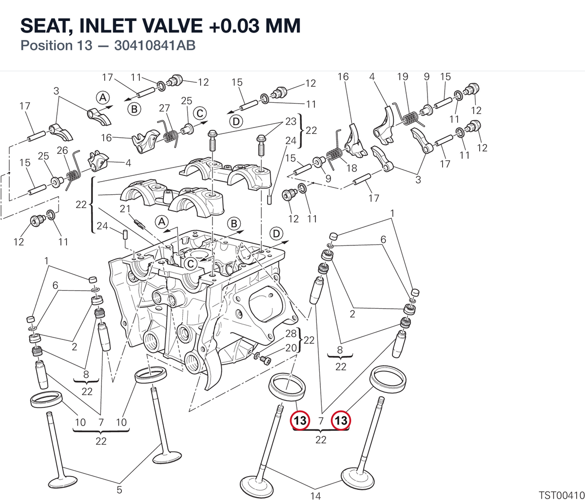 SEAT, INLET VALVE +0.03 MM