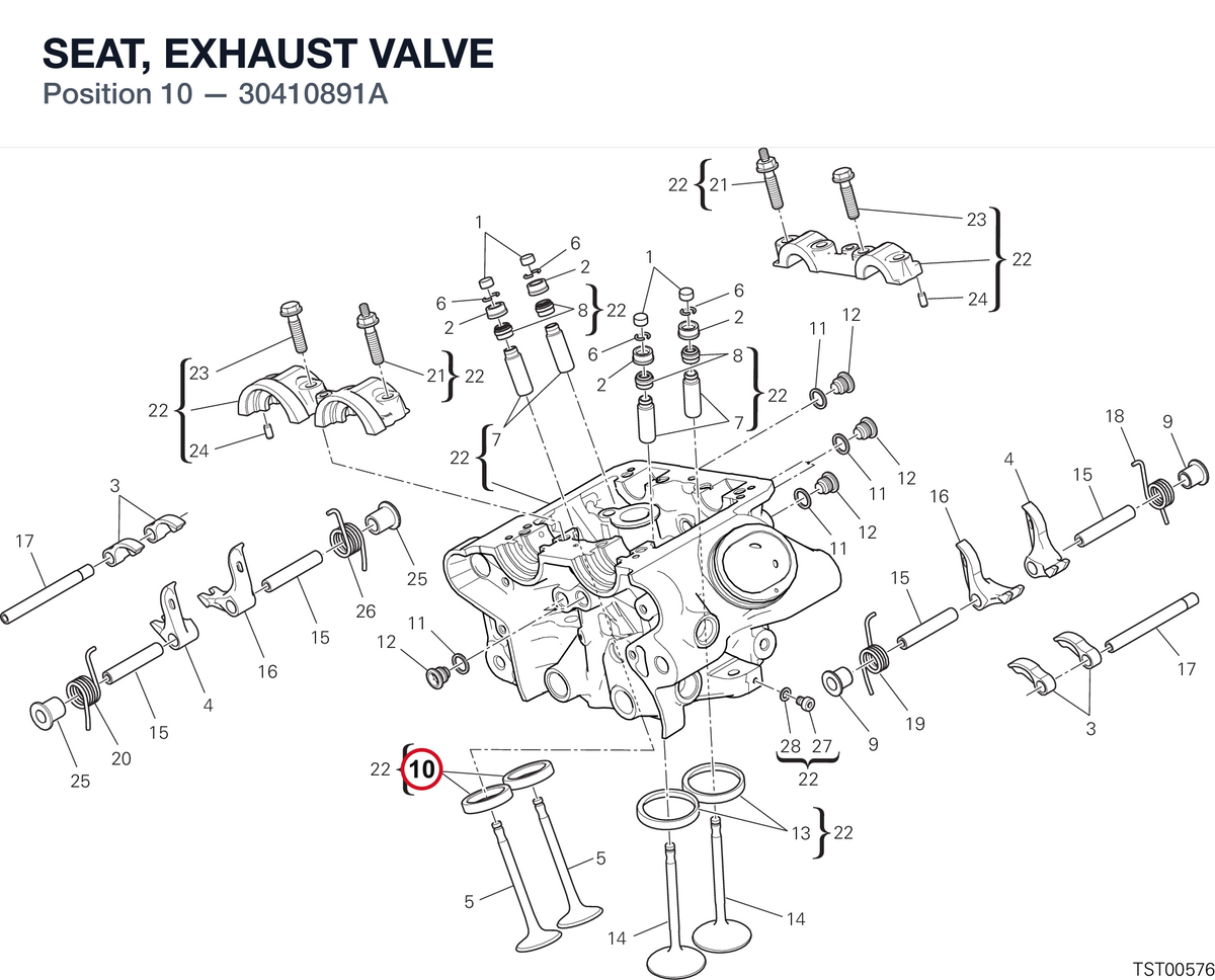 SEAT, EXHAUST VALVE