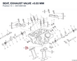 SEAT, EXHAUST VALVE +0.03 MM