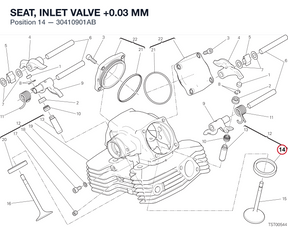SEAT, INLET VALVE +0.03 MM