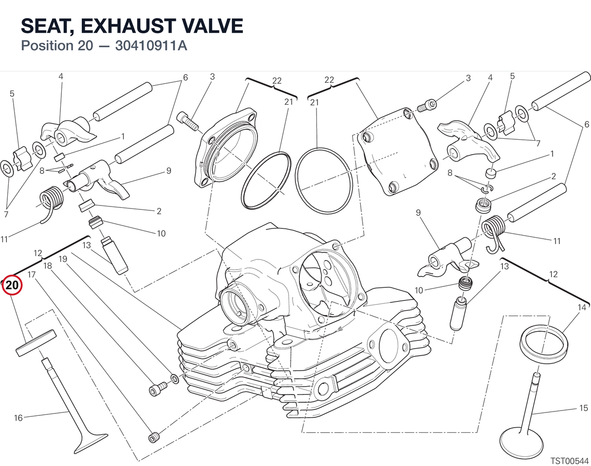 SEAT, EXHAUST VALVE