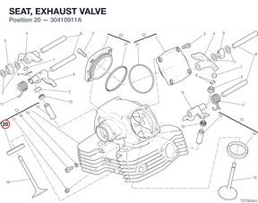 SEAT, EXHAUST VALVE