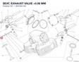 SEAT, EXHAUST VALVE +0.06 MM