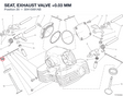 SEAT, EXHAUST VALVE +0.03 MM