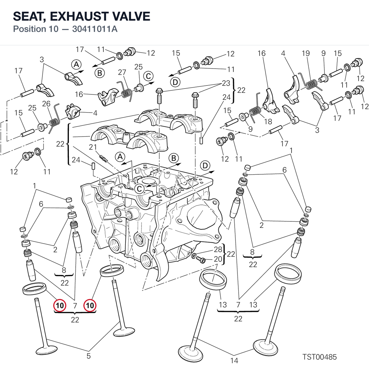 SEAT, EXHAUST VALVE