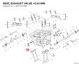 SEAT, EXHAUST VALVE +0.03 MM