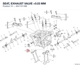 SEAT, EXHAUST VALVE +0.03 MM