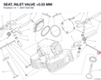 SEAT, INLET VALVE +0.03 MM
