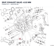 SEAT, EXHAUST VALVE +0.03 MM
