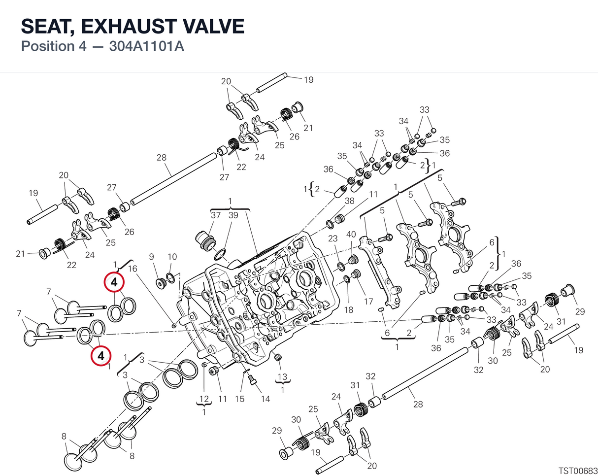 SEAT, EXHAUST VALVE