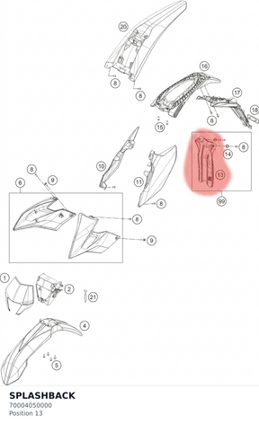 Diagram preview: SPLASHBACK (70004050000)