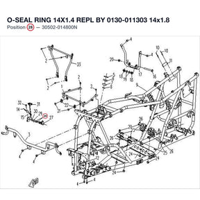 O-SEAL RING 14X1.4 REPL BY 0130-011303 product image