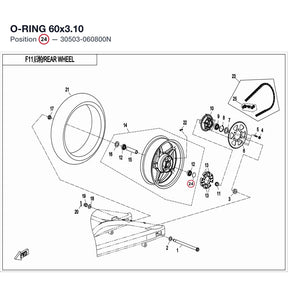 O-RING 60x3.10 product image