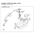 CLAMP A14 REPL BY 30601-114010 product image